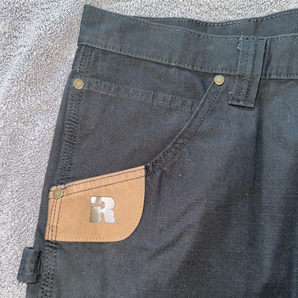 Men’s Wrangler Big & Tall Riggs Black Workwear Pants with Pockets